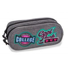PIORNIK SASZETKA COOLPACK CLEVER GIRLS BADGES GREY (B65058)