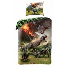 POSCIEL BAWELNIANA 140 X 200 CM JURASSIC WORLD JW-500BL