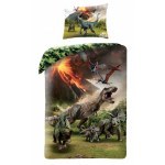 POŚCIEL BAWEŁNIANA 140 X 200 CM JURASSIC WORLD JW-500BL
