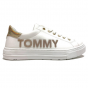 LOW CUT LACE-UP SNEAKER WHITE/GOLD X068