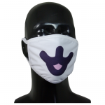 FACE MASK 4PLY EAR LOOP ACTIVE SILVER IONS CAT WHITE MOUTH