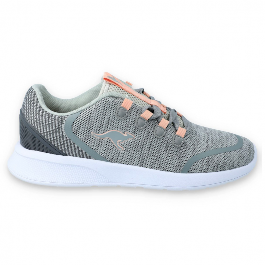PÓŁBUTY DZIECIĘCE SPORTOWE KANGAROOS KF-LOCK EV VAPOR GREY/DUSTY ROSE