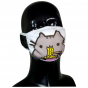 FACE MASK 4PLY EAR LOOP ACTIVE SILVER IONS CAT WITH PASTA