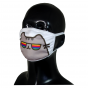 FACE MASK 4PLY EAR LOOP ACTIVE SILVER IONS CAT IN RAINBOW GLASSES