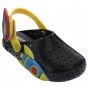 KLAPKI DZIECIĘCE MINI MELISSA FURADINHA BABOUCH 32767 BLACK/YELLOW