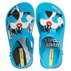 SANDALY PLAZOWE IPANEMA LOONEY TUNES BABY BLUE/BLUE/WHITE