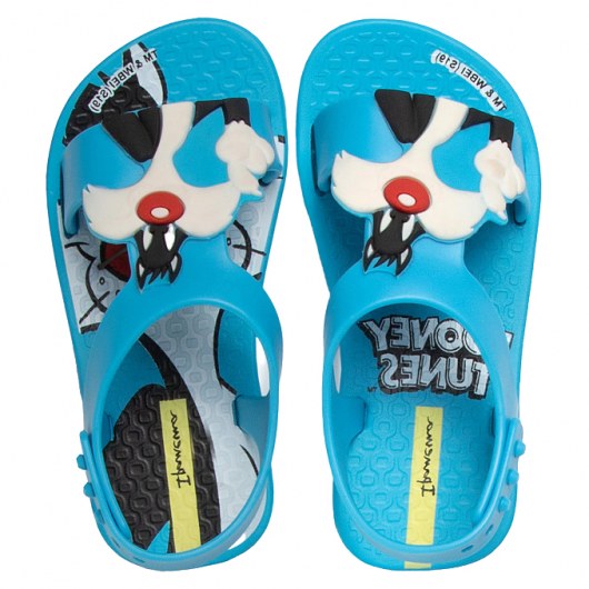 SANDAŁY PLAŻOWE IPANEMA LOONEY TUNES BABY BLUE/BLUE/WHITE