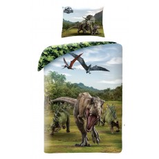 POSCIEL BAWELNIANA 140 X 200 CM JURASSIC WORLD JW-21BL