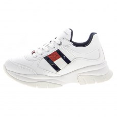 TOMMY HILFIGER LOW CUT LACE-UP SNEAKER WHITE
