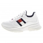 TOMMY HILFIGER LOW CUT LACE-UP SNEAKER WHITE
