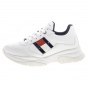 TOMMY HILFIGER LOW CUT LACE-UP SNEAKER WHITE