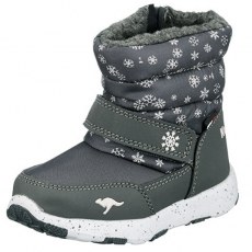 SNOW SHOES KANGAROOS SNOWRUSH STEEL GREY/FROST PINK