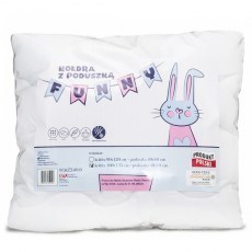 FUNNY QUILT WITH A PILLOW 100 X 135 CM