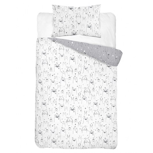 BABY BEDDING SET MAYAMOO 90 X 120 CM DEAD ANIMALS 2947AB