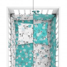 POSCIEL BAWELNIANA + OCHRANIACZ MAYAMOO 90 X 120 CM WESOLE URWISY 2948AB