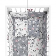 POSCIEL BAWELNIANA + OCHRANIACZ MAYAMOO 90 X 120 CM WESOLE URWISY 2948CD