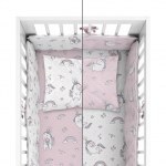 BABY BEDDING SET + BUMPER MAYAMOO 90 X 120 CM MAGICAL FRIENDS 2945AB