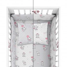 POŚCIEL BAWEŁNIANA + OCHRANIACZ MAYAMOO 100 X 135 CM SŁONIE MILUSIE 2944AB