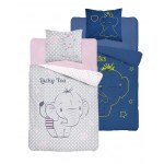 SINGLE DUVET SET 160 X 200 CM FLUO ELEPHANT 3448A