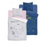 SINGLE DUVET SET 160 X 200 CM FLUO ELEPHANT 3448A