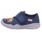 PANTOFLE TEKSTYLNE KAPCIE SUPERFIT BENNY BLAU 0-600298-8100