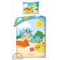 POŚCIEL BAWEŁNIANA DZIECIĘCA 140 X 200 CM POKEMON BEACH PIKACHU POK-290BL