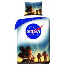 SINGLE DUVET SET 140 X 200 CM NASA NS-4066BL