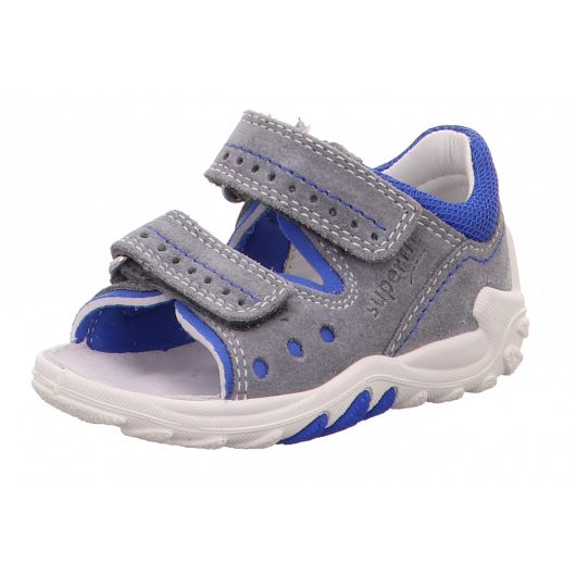 SANDALS SUPERFIT FLOW HELLGRAU/BLAU 0-600030-2500