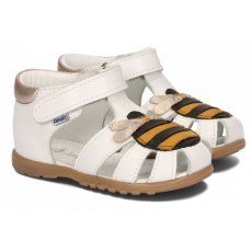 SANDALS AMEKO FIRST STEPS BEE WHITE