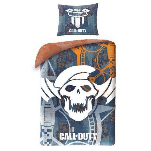 POŚCIEL BAWEŁNIANA DZIECIĘCA 140 X 200 CM CALL OF DUTY COD-5530BL
