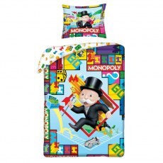 POŚCIEL BAWEŁNIANA DZIECIĘCA 140 X 200 CM MONOPOLY MON-1103BL