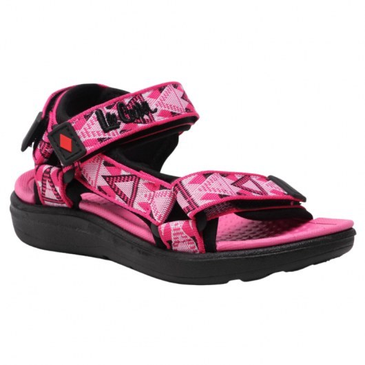 SANDAŁY LEE COOPER BLACK/FUXIA