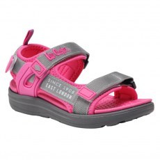 SANDALS LEE COOPER GREY/FUXIA