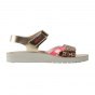 SANDALS GEOX COSTAREI GOLD/FLUO FUCHSIA