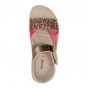 SANDALS GEOX COSTAREI GOLD/FLUO FUCHSIA