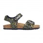 SANDALS GEOX GHITA NAVY/FLUO YELLOW