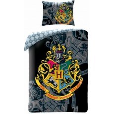 POŚCIEL BAWEŁNIANA 140 X 200 CM HARRY POTTER HP-8068BL