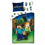 POŚCIEL BAWEŁNIANA 140 X 200 CM MINECRAFT MNC-239BL