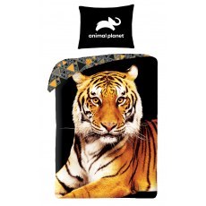 POSCIEL BAWELNIANA 140 X 200 CM ANIMAL PLANET TYGRYS AP-6243BL
