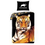 SINGLE DUVET SET 140 X 200 CM ANIMAL PLANET TIGER AP-6243BL
