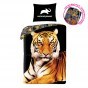 SINGLE DUVET SET 140 X 200 CM ANIMAL PLANET TIGER AP-6243BL
