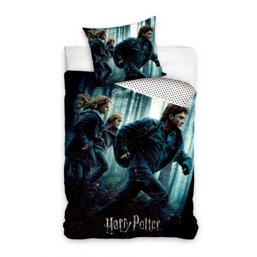 SINGLE DUVET SET 140 X 200 CM HARRY POTTER HOGWARTS MOVIE HP203032-PP