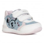 SNEAKER GEOX RISHON LIGHT JEANS/WHITE DISNEY MINNIE MOUSE