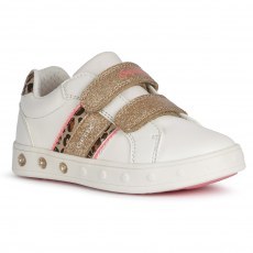 SNEAKERSY GEOX SKYLIN WHITE/FLUO FUSCHIA LED LIGHTS