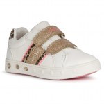 SNEAKERSY GEOX SKYLIN WHITE/FLUO FUSCHIA LED LIGHTS