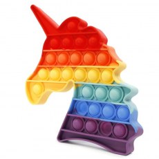 ZABAWKA SENSORYCZNA PUSH BUBBLE FIDGET POP IT JEDNOROZEC D38386