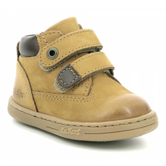 TRZEWIKI KICKERS TACKEASY CAMEL BROWN KIDS