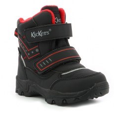 SHOES KICKERS JUKKRO BLACK RED WATERPROOF