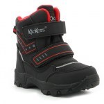 SHOES KICKERS JUKKRO BLACK RED WATERPROOF