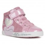 SHOES GEOX KILWI BABY GIRL ROSE SMOKE